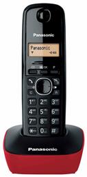 KX-TG1611 με Ελληνικό Μενού Μαύρο-Κόκκινο Panasonic